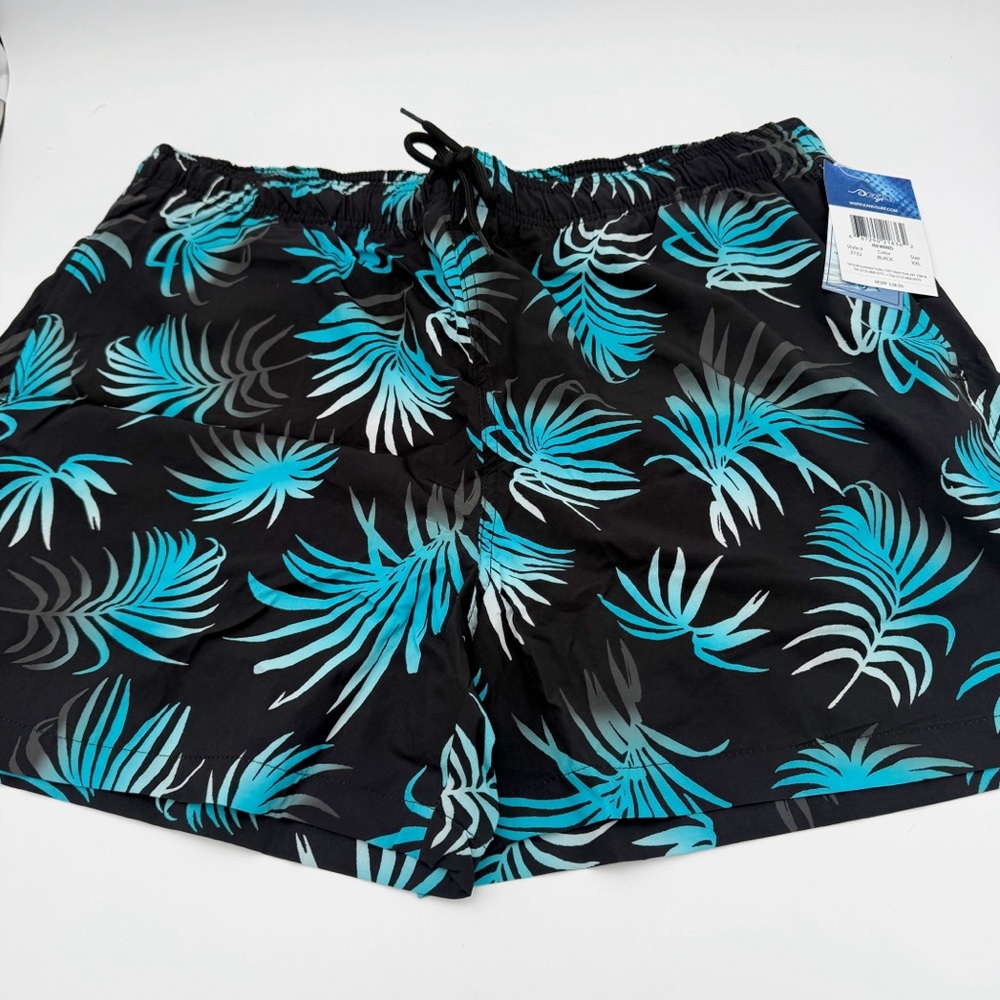 kanu surf Men's Rewind 5" Stretch Swim Trunks Black Size XXL - Picture 3 of 4
